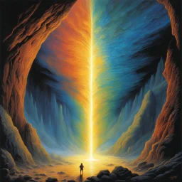 (illustration by Jeff Easley) The shape is vast, segmented, layered in calcified plates that shift and rearrange themselves as you watch, as if alive with some distant memory of movement. The uppermost section—where a face might be—glows faintly, faint strands of pulsing light threading through the mineralized surface like trapped fireflies. The rest of its form ripples in slow, deliberate undulations, And then it moves. The entire thing tilts forward, toward you, the segments shifting, the pl