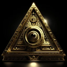 // Illuminati pyramid eye, 16k, 3d