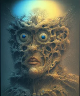 neural network. ink, poster, beksinski