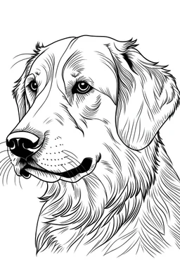 dog animal outline art with space white background line art , please no extra lines