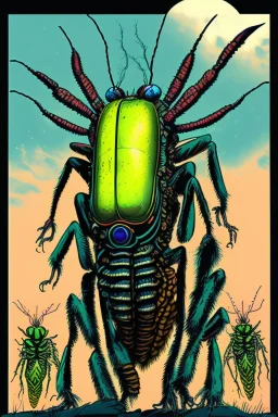 monster insect 70s sci fi art