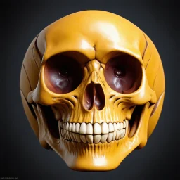 ANATOMICALLY CORRECT digital photograph of the SKULL OF A freshly skinned SMILEY FACE with fine line, highly detailed, high resolution, 8k 3d, vray, horrorcore, photorealisitc, awardwinning,