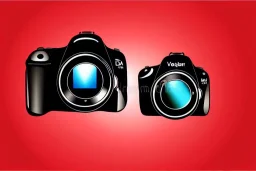 Vector DSLR Camera Photography Vector Vector Illustration