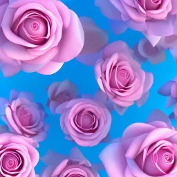 a magical crystal vertical light pink rose, pink and blue wisteriapink, magnolias pink, blue lake,sun,pink vertical, blue lake,sharp, ornate, elegant, highly detailed, artstation, concept art, smooth, sharp focus, illustration, 8k, splash art, wallpaper, key visual