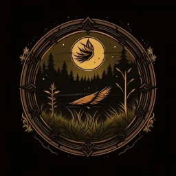 The Last Of Us Fireflies logo but as a medieval circle logo