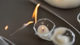 Melting candle