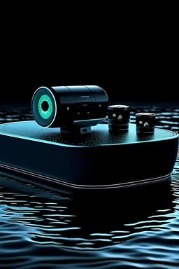 A floating projector that works on sound and contains cameras