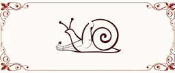 a 3d snail musical note business logo, with ornate note border