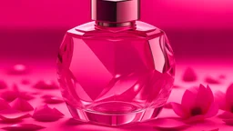 generate me an aesthetic image of pink perfume