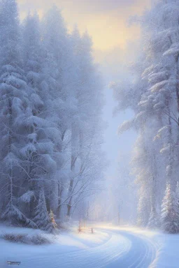 Matti Nykänen in winter landscape.