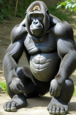 gorilla that has no legs