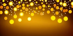 Festive abstract bokeh background - golden bokeh lights, beige - New Year, Anniversary, Wedding, banner