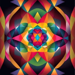 beautiful mockap graphic sifi ,colorful ,artistic, math,nice recursive art