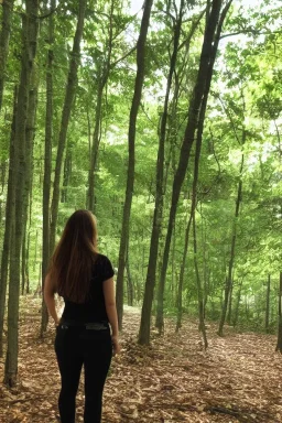 mistick girl in the forest