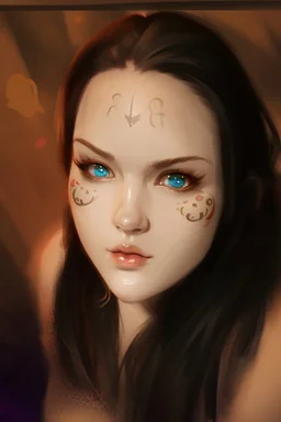 gamer logo portrait attractive fantasy