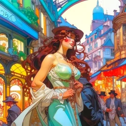 Old town Alphonse Mucha