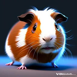 cute brown guinea pig by pixar