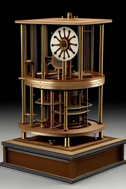 perpetual motion machine with labelled parts as designed by nicola tesla