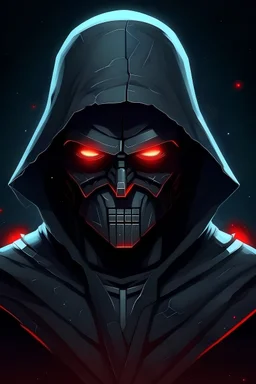 Can you create a cool looking discord avatar related to Darth Caedus. A sith who's father is Han Solo