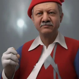 Recep Tayyip Erdogan as Papa Smurf