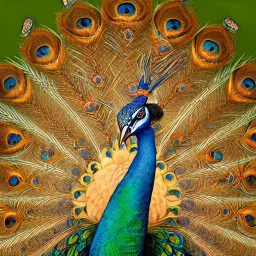 portrait of queen of peacocks, stunning, beautiful, gorgeous, realistic, photo illustrative, ornate, 8K resolution, high-quality, fine-detail, digital art, detailed matte, brian froud, howard lyon, selina french, anna dittmann, annie stokes, lisa parker, greg rutowski, alphonse mucha