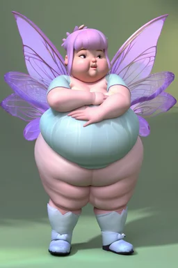 Cute and fat fairy in cgi style