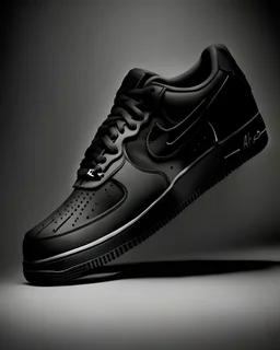 air force ones shoe black whole theme