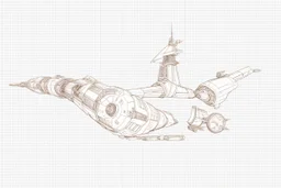 this is a terrible starship, it brings the armageddon, filled with turrets, cannons, tubes, iron armours, the deep space with a supernova in the background. Record of Lodoss War style, Linework: Expressive, expressive black ink line art with variable stroke weights. Crisp contours define silhouettes while fine hatching adds subtle depth and form.