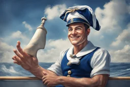 I'm a sailor, a seasoned sailor. Everyone knows: I'm a good guy. But my hand is firm - This is the strength of a sailor! Well, well, well Should I do something good, What is it? Sail on the blue sea, To help anyone in trouble, To see the sun and clouds is the happiness of a sailor. Well, well, what do I do Make a good one? What do I do, what do I do Make a good one?