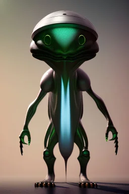 full length aliens clean art NFT, blender 3d