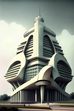 Futuristic Architecture of the building of Reserve bank of India