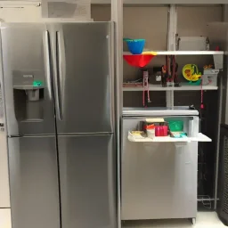 Refrigerator happy technician