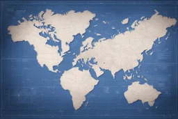 blueprint world map ultrarealistic,