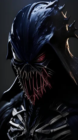 high def image of venom mixed with darth vader