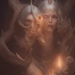 A witch with a beautiful face and full details with a wooden wand and a glowing crystal fighting big and beautiful dragons, full details, Ismailoglu, post-apocalyptic, fantasy, fantasy, 8k, 16k, by Greg Rutkowski, Sung Choi, Mitchell Mohrhauser , Maciej Kuciara, Johnson Ting, Maxim Verehin, Peter Konig, 8k photorealistic, cinematic lighting, HD, high details, dramatic, atmospheric, trending on artstation