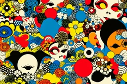 JAPANESE POP ART theme PATTERN