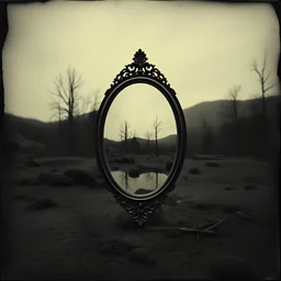 Creepy landscape, mirror, The Ring, daguerrotype, orero dream