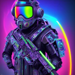 colorful modern bold camo illusion cyberpunk neon texture