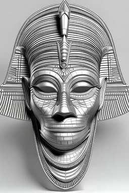 Model of an Egyptian Mask drawings