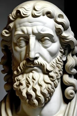 man had a beautiful face, white in colour, and it was said that he was dark in colour, of a square stature, neither tall nor short, with a large body between his shoulders, long arms and huge legs, thick hair on his head and beard, curly hair that was not smooth and straight. He had a long nose and a hump in the middle, and he used to dye his beard hair yellow real photo