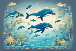 [an alternative timeline] timeline illustration of evolution of human species, not ending with a human but ending with an intelligent dolphin. imeline illustration of imeline illustration of imeline illustration of imeline illustration of imeline illustration