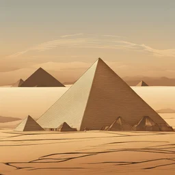 Piramides de Egipto,en un entorno moderno