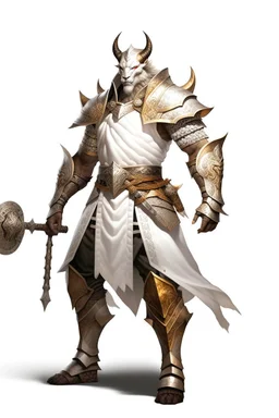 Full Body, Male Dragonborn, monk, Armour as Holy Knight, boxer pose, White outfit colour theme