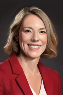 Powerful female leader painting