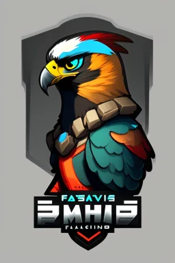 Gaming falcon avatar logo design