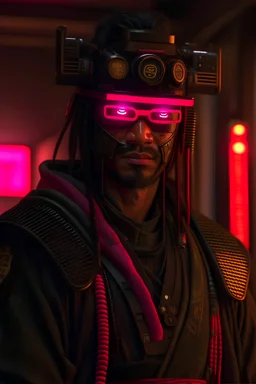 Cyberpunk samurai, photorealistic
