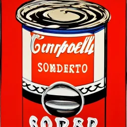 can of tomato soup by Warhol