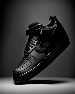 air force ones shoe black whole theme