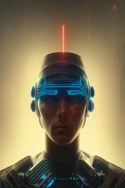 cyberpunk, head, men, portrai, tron