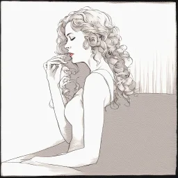 As the music reaches its climax, the woman's body begins to sway back and forth, as if she's lost in the emotions of the song. Tears well up in her eyes, and she lets out a soft, mournful sigh. The recording ends, and she sits back in her chair, lost in thought once againAnd she looks in the other direction